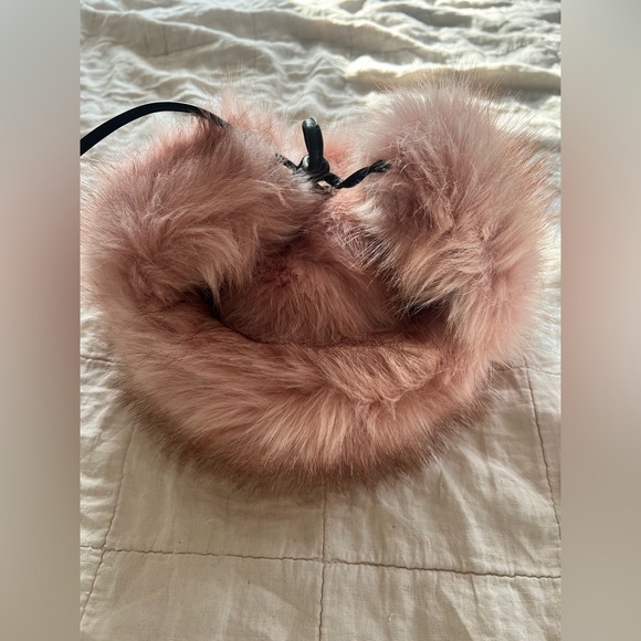 Eugenia Kim Owen Blush Pink Faux Fur Trapper Hat w/ Leather Straps | NWOT main image 6